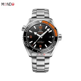 خرید اینترنتی ساعت مچی مردانه امگا سی‌مستر نقره ای صفحه مشکی سیاره اقیانوس های کپی Omega Seamaster Planet Ocean