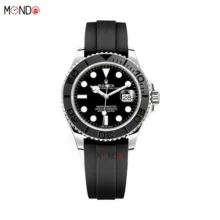 خرید اینترنتی ساعت مچی رولکس یاخ مستر نقره ای بند رابر Yacht Master های کپی Rolex
