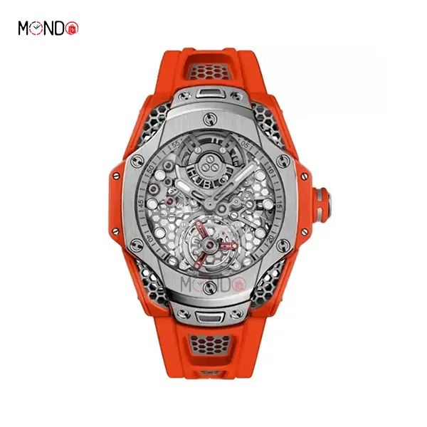 ساعت مردانه هابلوت نارنجی Hublot Big Bang Tourbillon