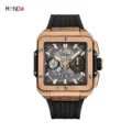 ساعت مردانه هابلوت رزگلد Hublot Square Bang