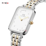 ساعت دنیل ولینگتون صفحه سفید نگین دار مدل DW5-LINK TWO-TONE