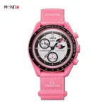 امگا سواچ صورتی MISSION TO THE PINK MOONPHASE
