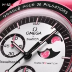 امگا سواچ صورتی MISSION TO THE PINK MOONPHASE