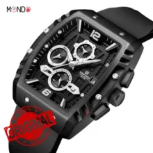 ساعت نیوی فورس مردانه مدل NF 8025 B-W-B مشکی از بالا