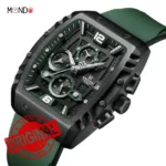 ساعت نیوی فورس مردانه مدل NF 8025 B-GN-GN سبز جزئیات صفحه از بالا