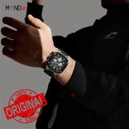 ساعت نیوی فورس مردانه مدل NF8037 S-B-B روی دست