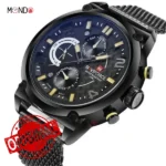 ساعت نیوی فورس مردانه مدل NF9068S-B-Y-B بند فلزی از بالا