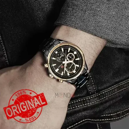 ساعت نیوی فورس مردانه مدل NF9089S RG-B بند فلزی روی دست