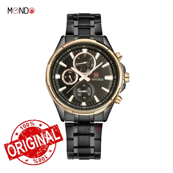 NF9089 RG-B ساعت نیوی فورس مردانه مدل NF9089S RG-B بند فلزی