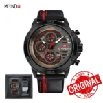 ساعت نیوی فورس مردانه NF9110LS-B-R-B با ۲ بند (چرمی + حصیری)