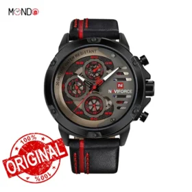 ساعت نیوی فورس مردانه مدل NF9110L B-R-B بند چرمی
