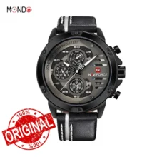 ساعت نیوی فورس مردانه مدل NF9110L B-W-B بند چرمی