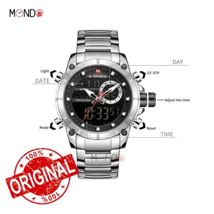 ساعت نیوی فورس مردانه مدل NF9163 S-B جزئیات