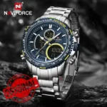 ساعت نیوی فورس مردانه مدل NF9182 S-BE از رو به رو