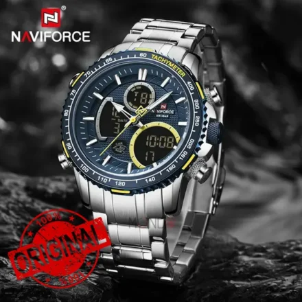 ساعت نیوی فورس مردانه مدل NF9182 S-BE از رو به رو