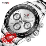 ساعت نیوی فورس مردانه مدل NF9193 S-B-W از بالا