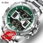 ساعت نیوی فورس مردانه مدل NF 9201 S-GN سبز جزئیات صفحه