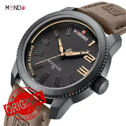 ساعت مردانه نیوی فورس مدل NF 9202 B-Y-BN قهوه ایساعت مردانه نیوی فورس مدل NF 9202 B-Y-BN قهوه ای از نمای دیگر