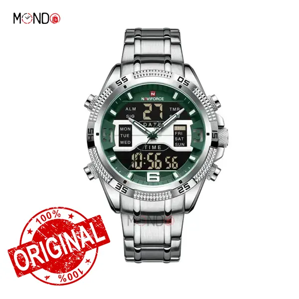 Naviforce NF 9201 S-GN copy ساعت نیوی فورس مردانه مدل NF 9201 S-GN سبز